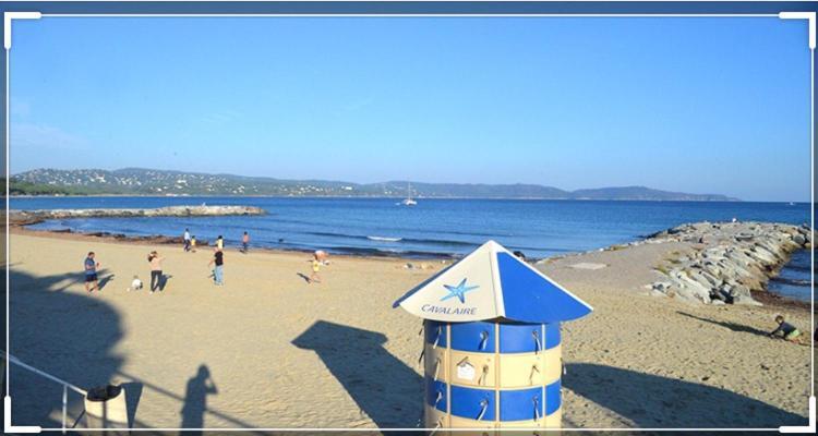 Cavalaire Vue Mer Au Loin Maisonnette Tout Equipee Pour 4 Personnes Avec Piscine Clim Wifi Velos Tv Barbecues Luaran gambar